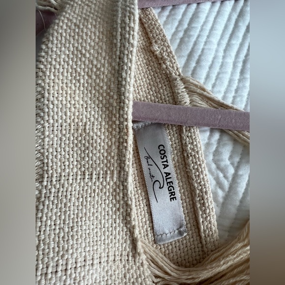 swimsuit cover up handmade in Tulum Maxi Beach Cover Up boho thrifts + threads - Picture 6 of 7